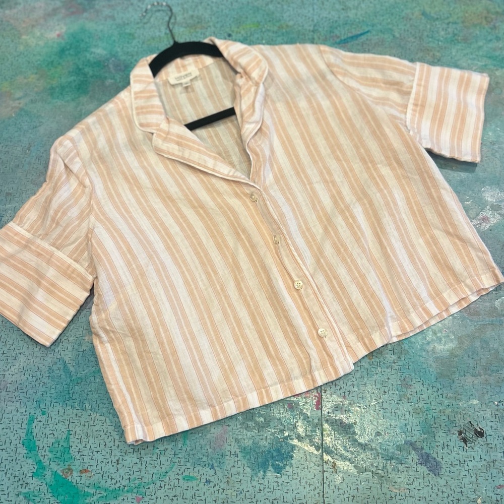 Neutral Striped Top